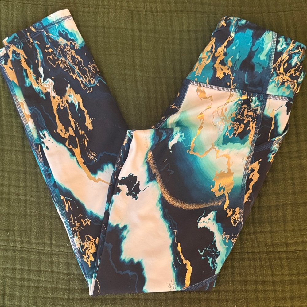 Old Navy Kids Leggings - Black, Blue, Gold, Cream